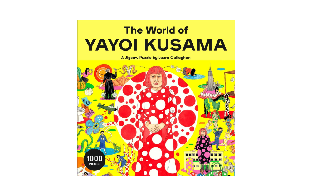 The World of Yayoi Kusama 1000 piece puzzle featuring vibrant artwork and colorful polka dots