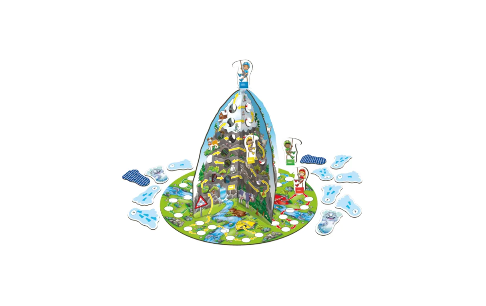 Orchard Toys Counting Mountain game with colorful pieces and interactive play for educational fun