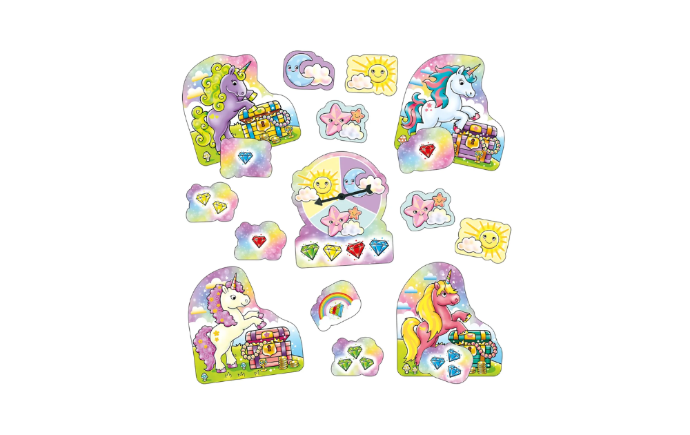 Mini Games - Unicorn Jewels from Orchard Toys with colourful unicorns and gems, ideal for young players