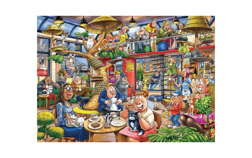 Wasgij Mystery 28 Feline Frenzy! 1000 piece puzzle by Jumbo