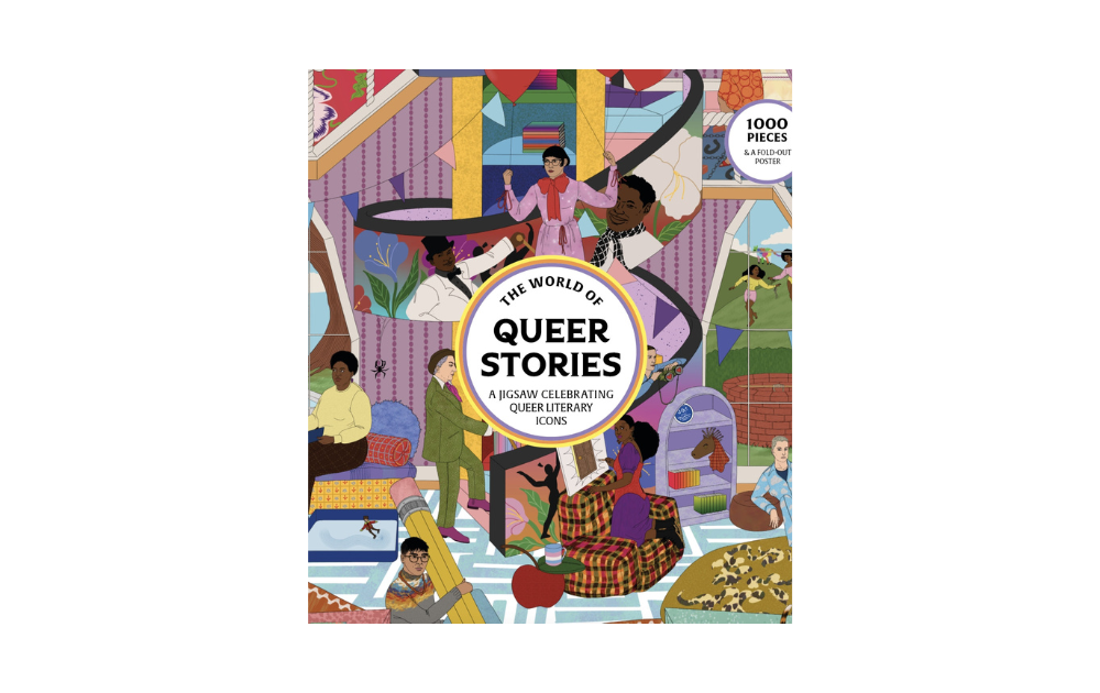 Laurence King jigsaw The World of Queer Stories puzzle colourful illustrated collage of diverse readers 1000 pieces