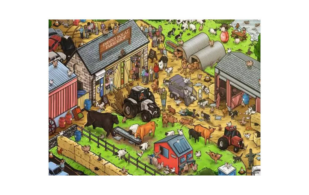 Diddly Squat Farm 100XXL Piece Jigsaw Puzzle by Ravensburger