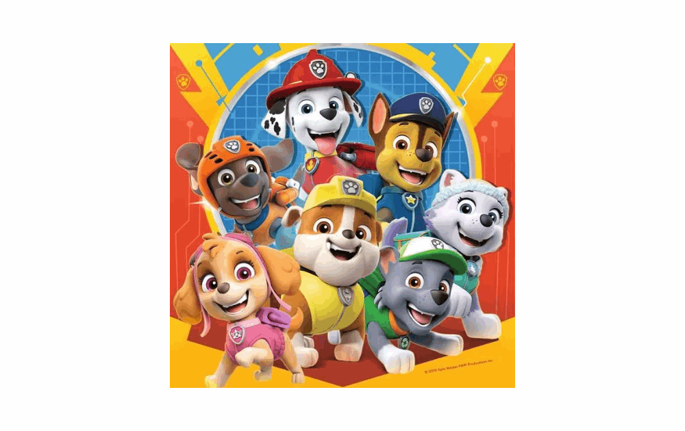 Ravensburger Children's Paw Patrol jigsaw puzzles featuring colorful characters from the popular series