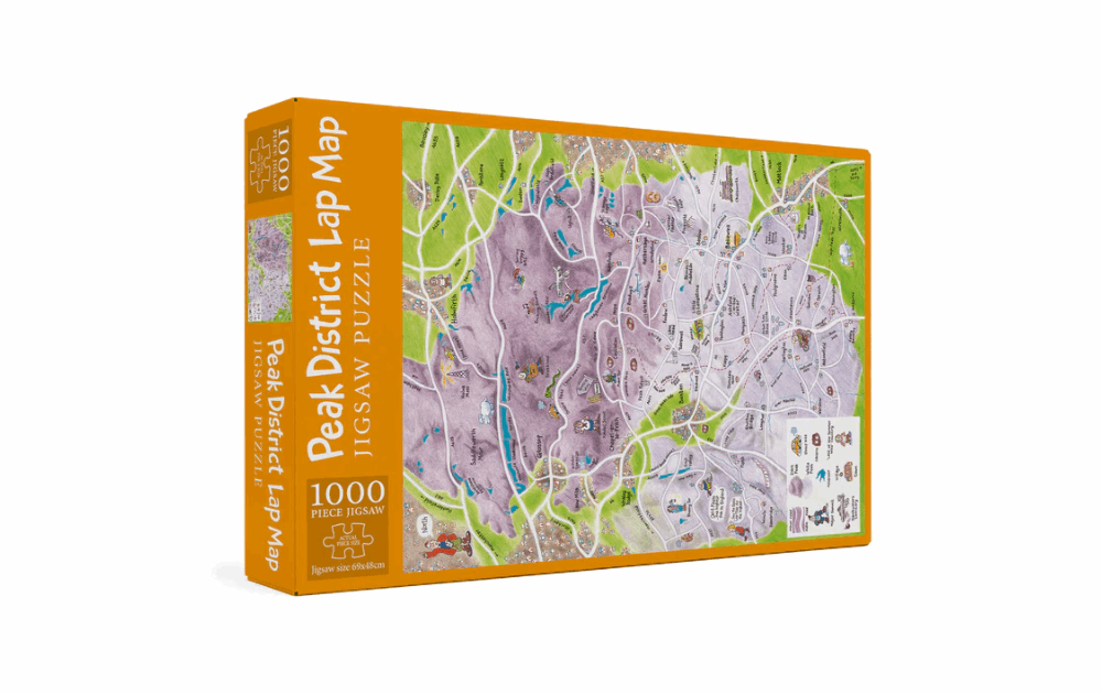 Peak District Lap Map 1000 Piece Puzzle by Cardtoons - The Jigsaw Cellar