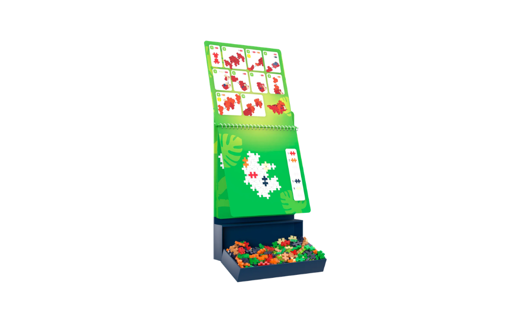 Plus Plus Activity Pad - Dinosaurs with 400 pieces for engaging dinosaur-themed creativity