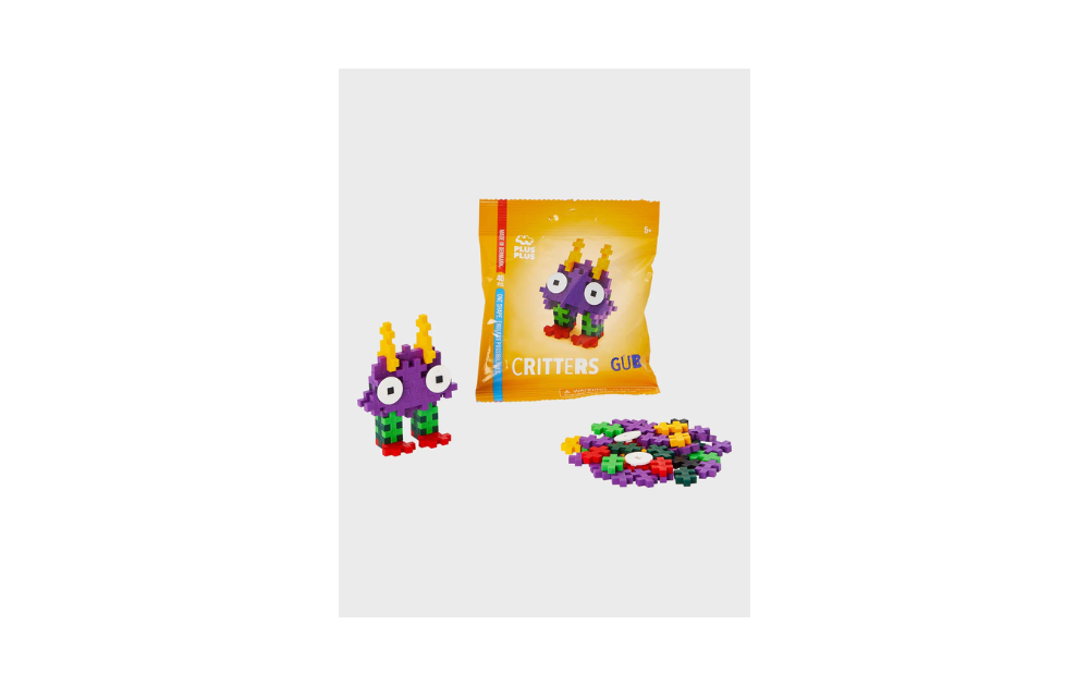 Plus Plus Critters Gub building set with colorful pieces for creative construction and play