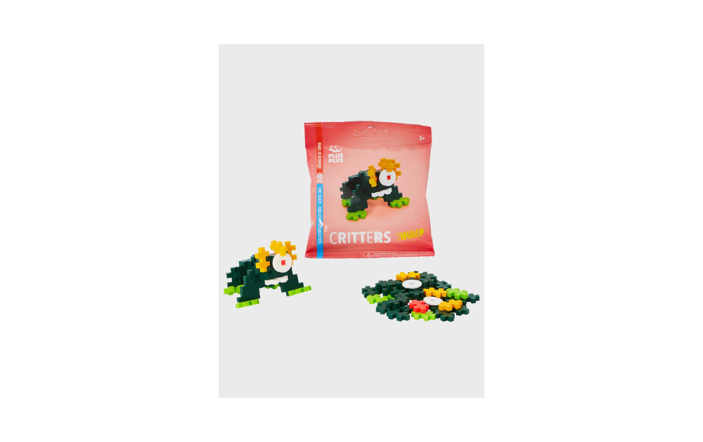 Plus Plus Critters Thump puzzle with colorful pieces to create fun animal characters