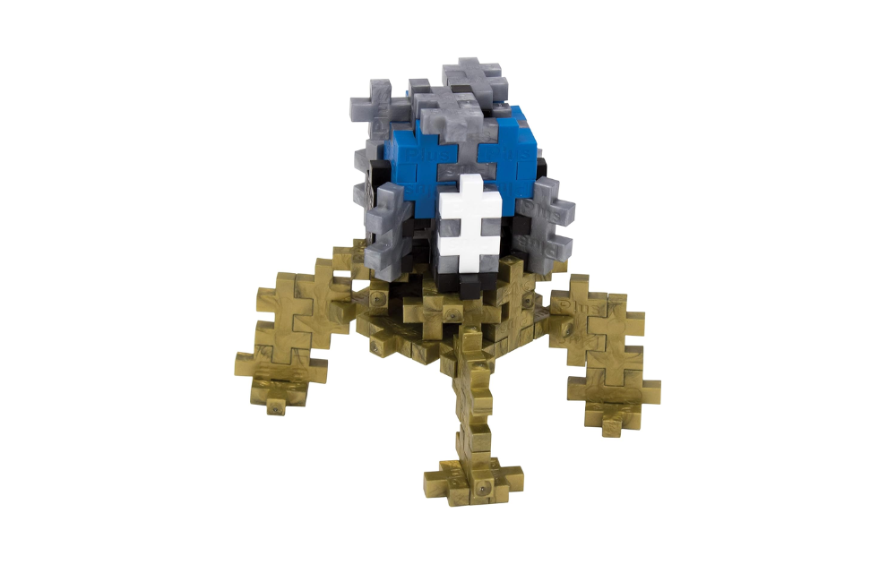 Plus Plus Lunar Lander kit featuring colorful interlocking pieces for creative building fun