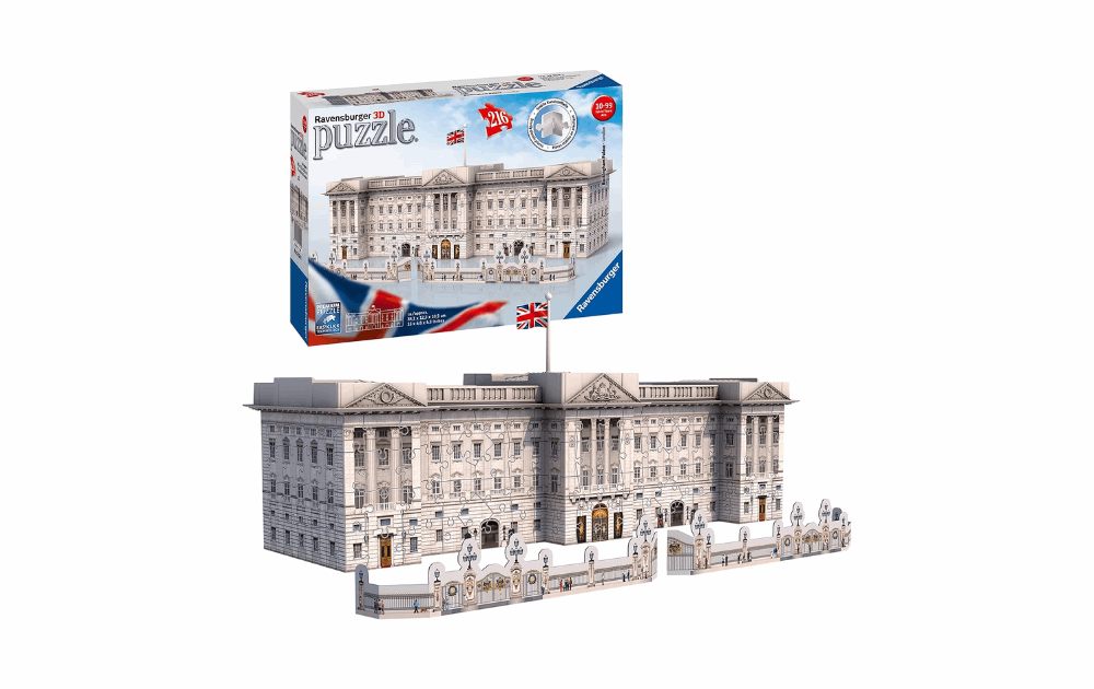 3D Jigsaw Buckingham Palace Ravensburger jigsaw with 216 detailed pieces for puzzle enthusiasts
