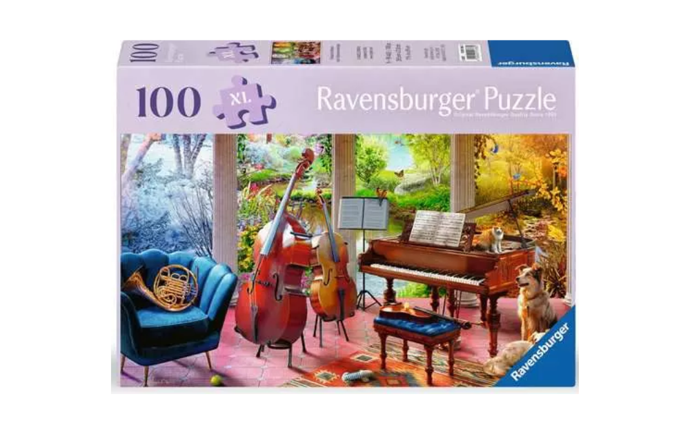 4 Seasons in Music 100XL Piece Jigsaw Puzzle Feel Well & Puzzle by Ravensburger featuring a musical scene
