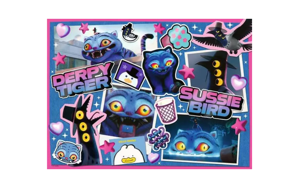 Derpy & Sussie K-Pop Demon Hunters 300 XXL Piece Jigsaw Puzzle featuring vibrant character illustrations