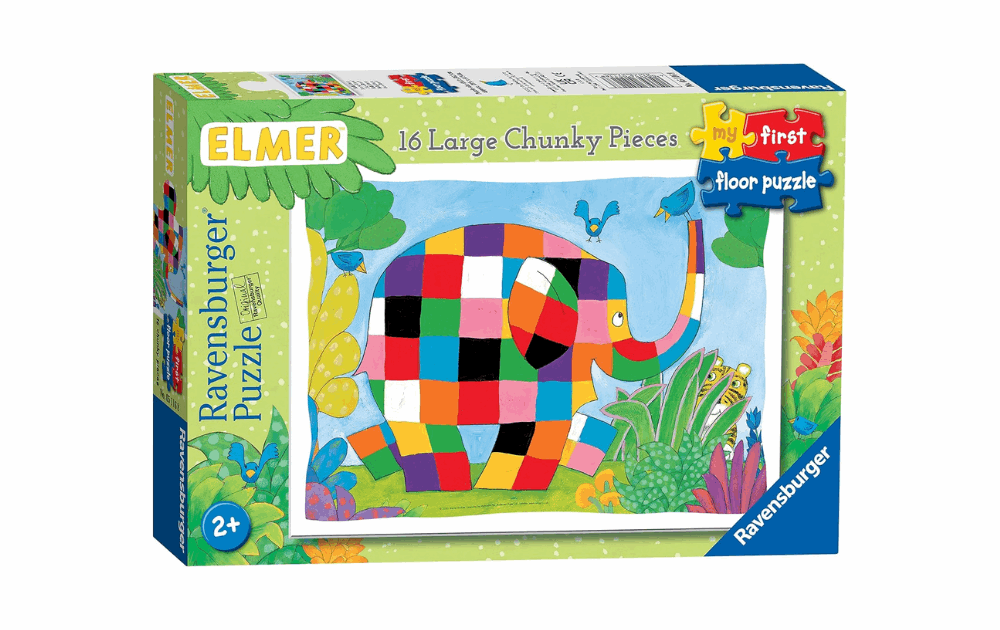 Ravensburger Elmer the Elephant puzzle with 16 large chunky pieces for toddlers
