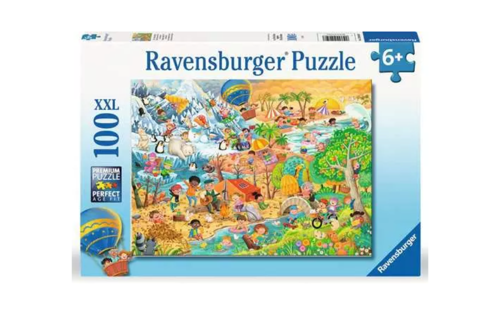 Ravensburger Children's Four Seasons jigsaw puzzle for children with vibrant illustrations and 100 XXL pieces