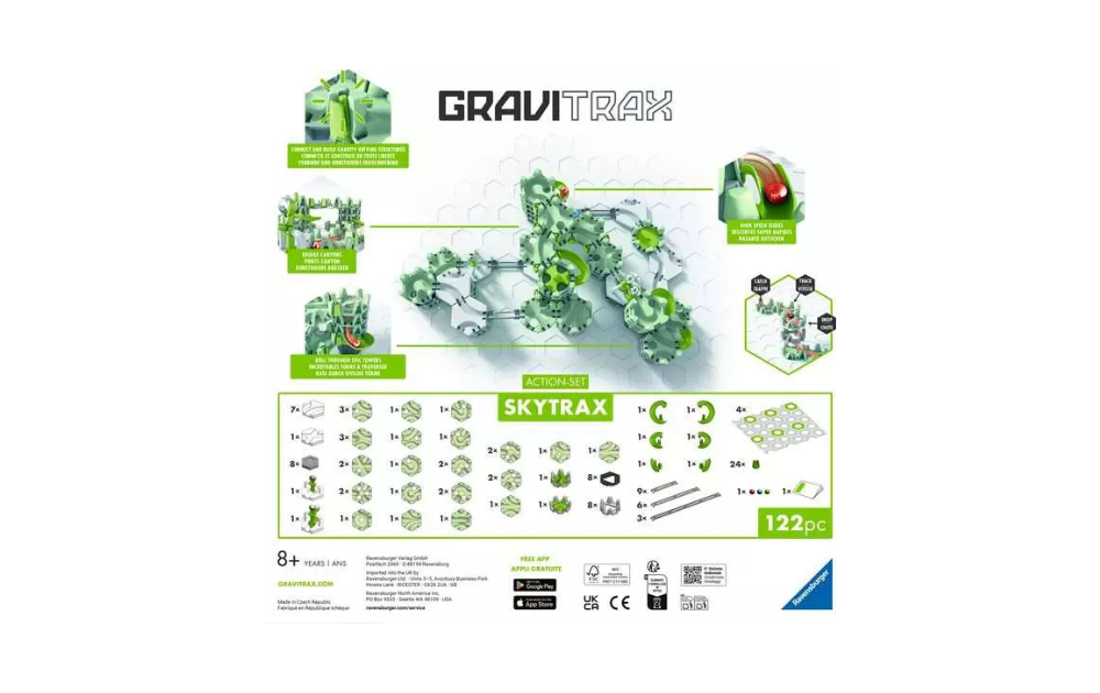 Gravitrax SkyTrax Action-Set green marble run construction kit 122pc STEM building toy ages 8 and up