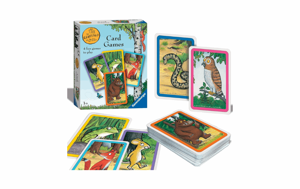 Ravensburger Gruffalo games card set featuring colorful illustrations for children's fun