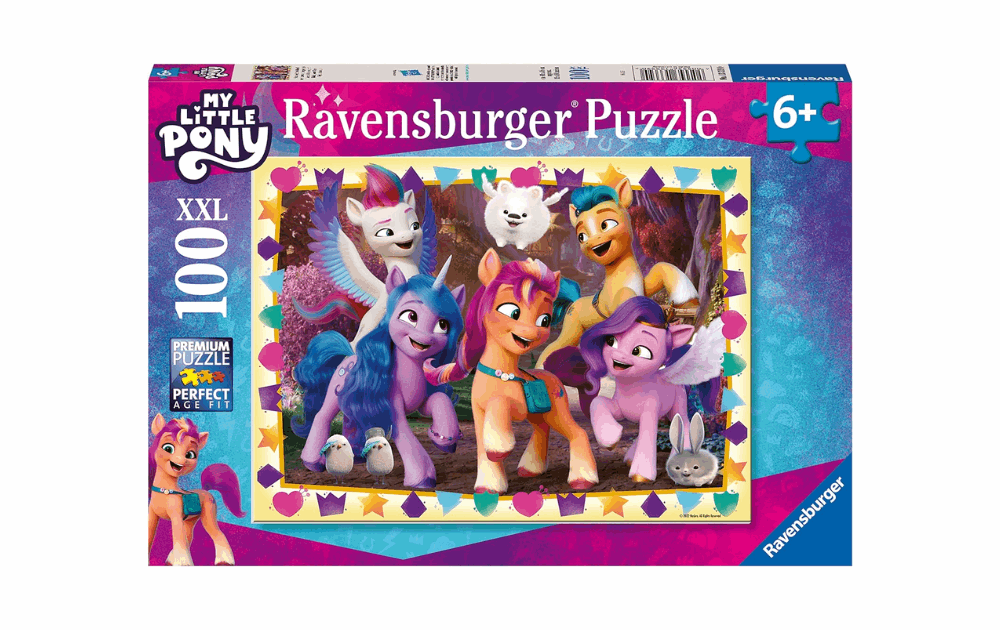 My Little Pony puzzle featuring colorful characters in a fun and engaging design for children aged 6 and up