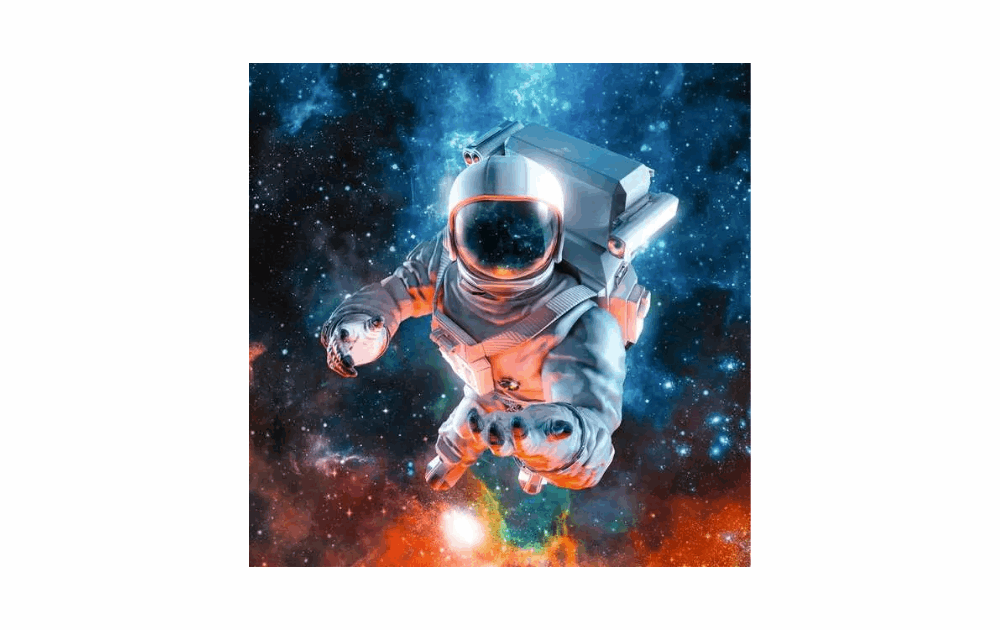 Ravensburger Outer Space puzzles for kids featuring a colorful astronaut in a galaxy scene