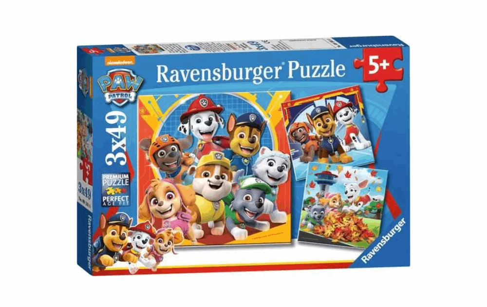 Ravensburger Paw Patrol jigsaw puzzles 49 pieces for children aged 5 and up with colorful character imagery