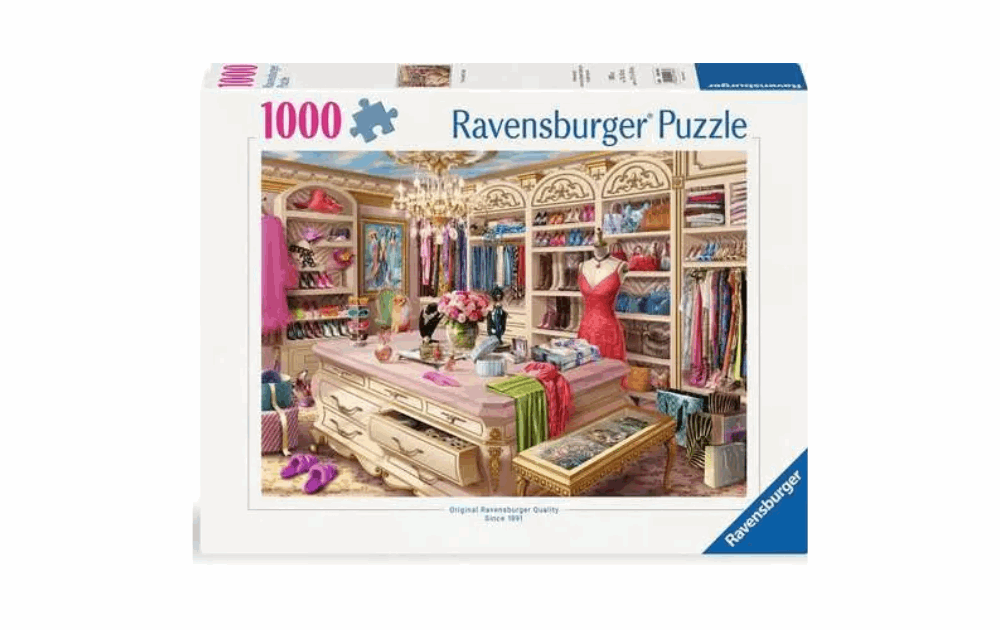 Ravensburger 1000 piece puzzle featuring a beautifully arranged boutique with elegant decor