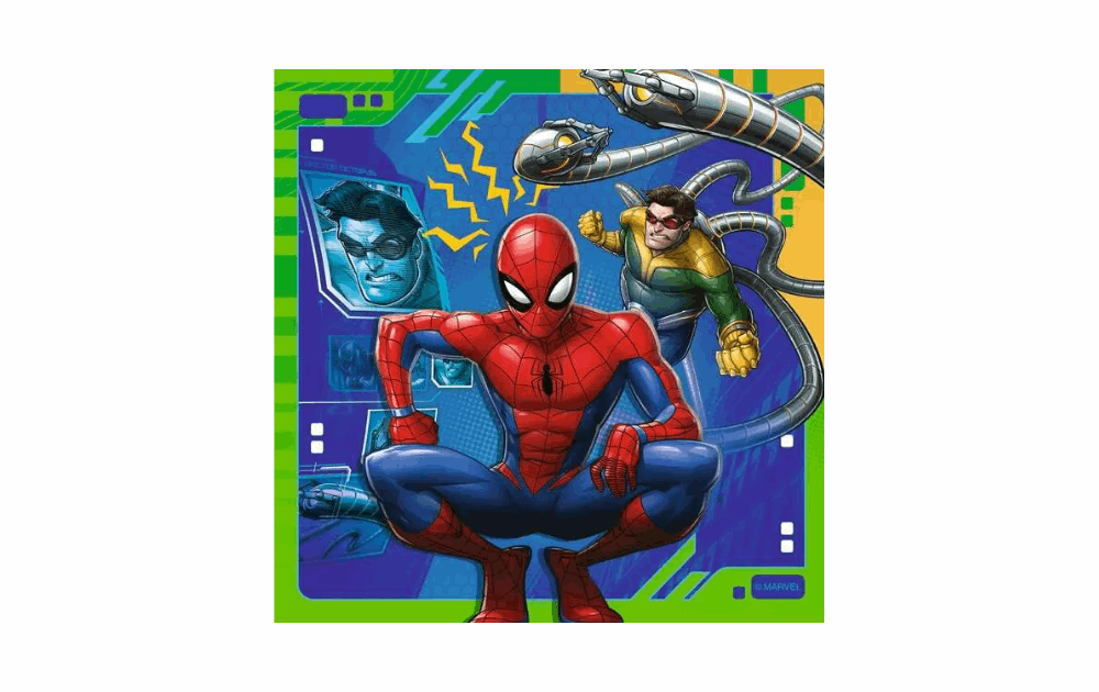 Spiderman It's Web Slinging Time jigsaw puzzles featuring vibrant illustrations for kids, perfect Spider-Man puzzles for kids.