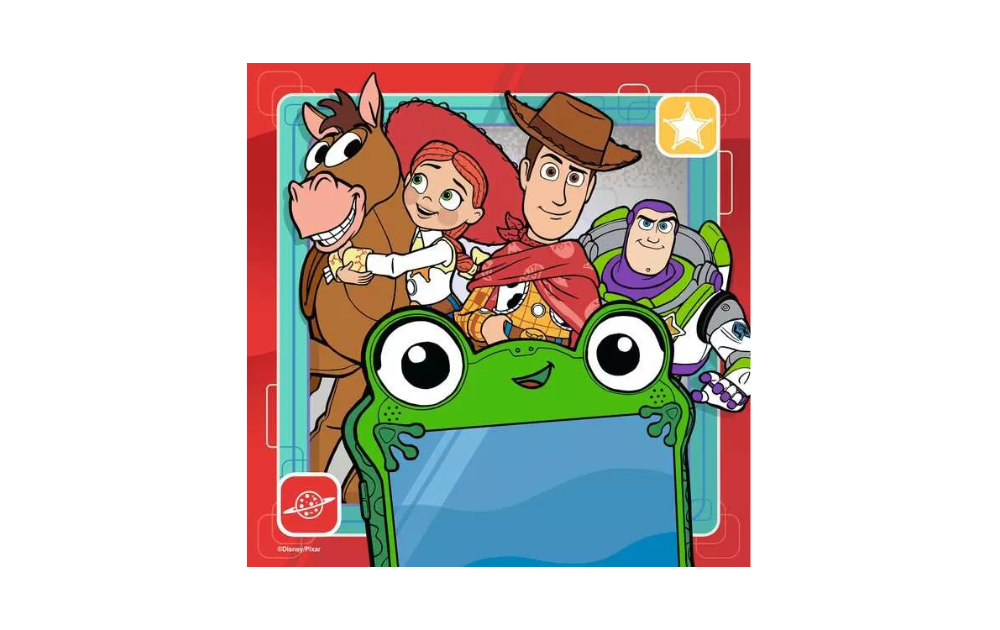 Toy Story 5 3 x 49 Piece Jigsaw Puzzles by Ravensburger featuring Woody, Buzz, Jessie, and friends