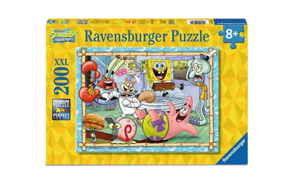 Ravensburger Children's Spongebob Squarepants jigsaw puzzle with 200 XXL pieces for ages 8 and up