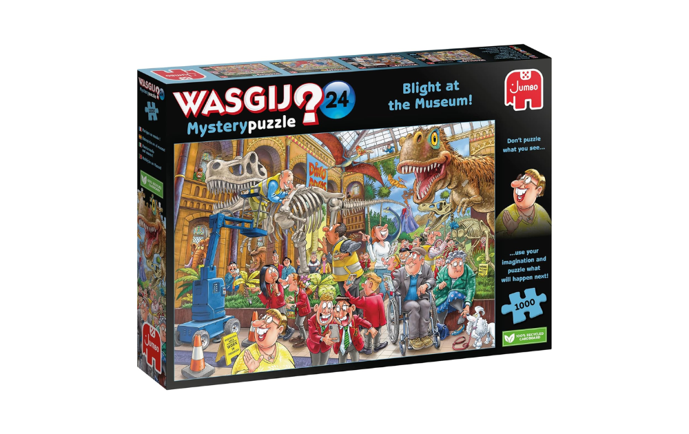 Wasgij Mystery 24 puzzles Blight at the Museum 1000-piece jigsaw featuring a lively museum scene