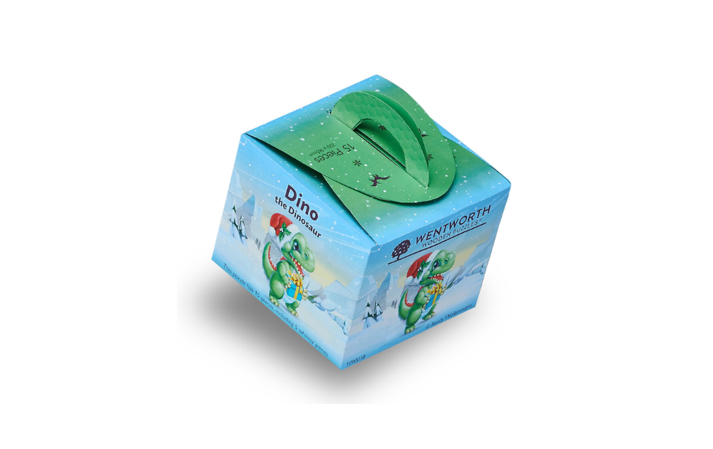 Dino the Dinosaur 15 piece dinosaur jigsaw puzzle by Wentworth in colorful packaging
