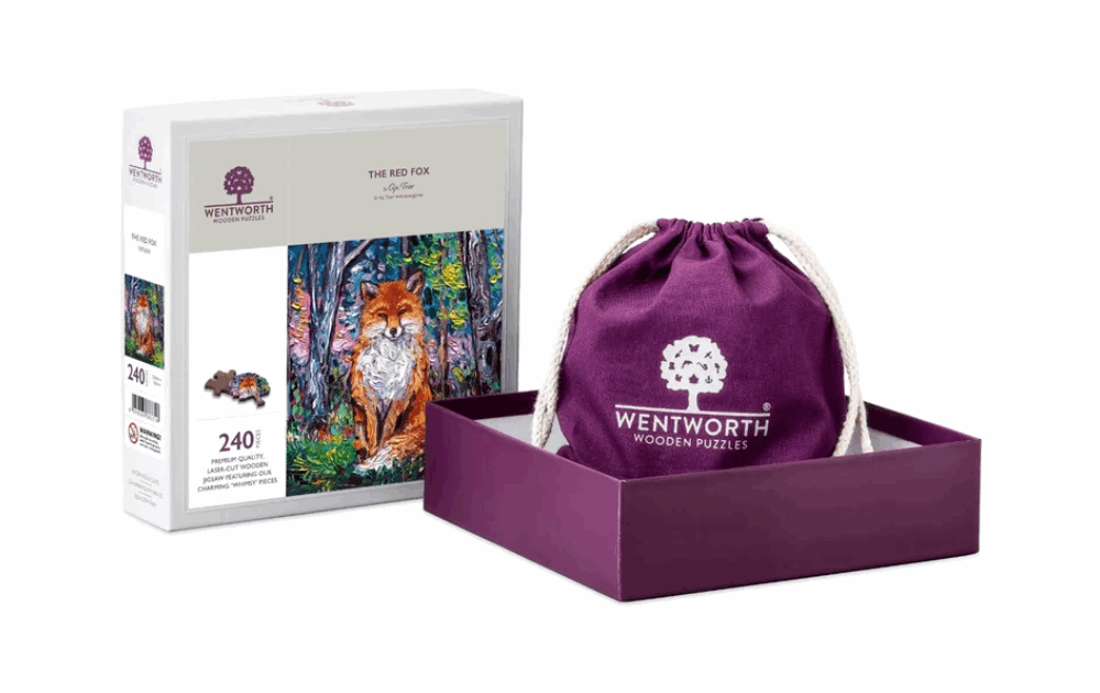 Wentworth red fox puzzle featuring 240 pieces and a beautiful fox design in vibrant colors