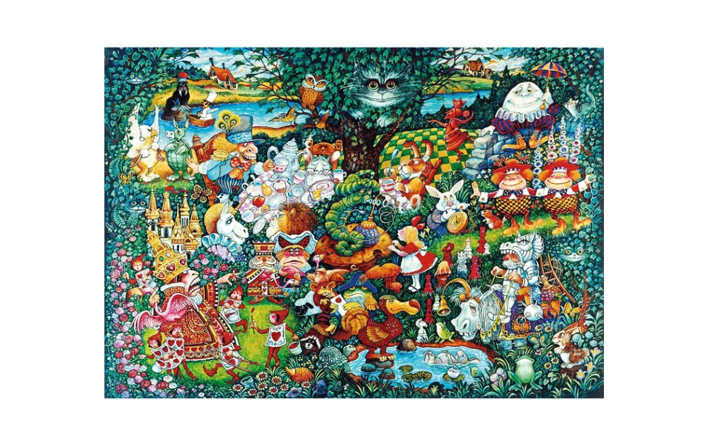 Wentworth Wonderland jigsaw puzzle featuring a colourful and detailed fantasy forest scene with whimsical characters