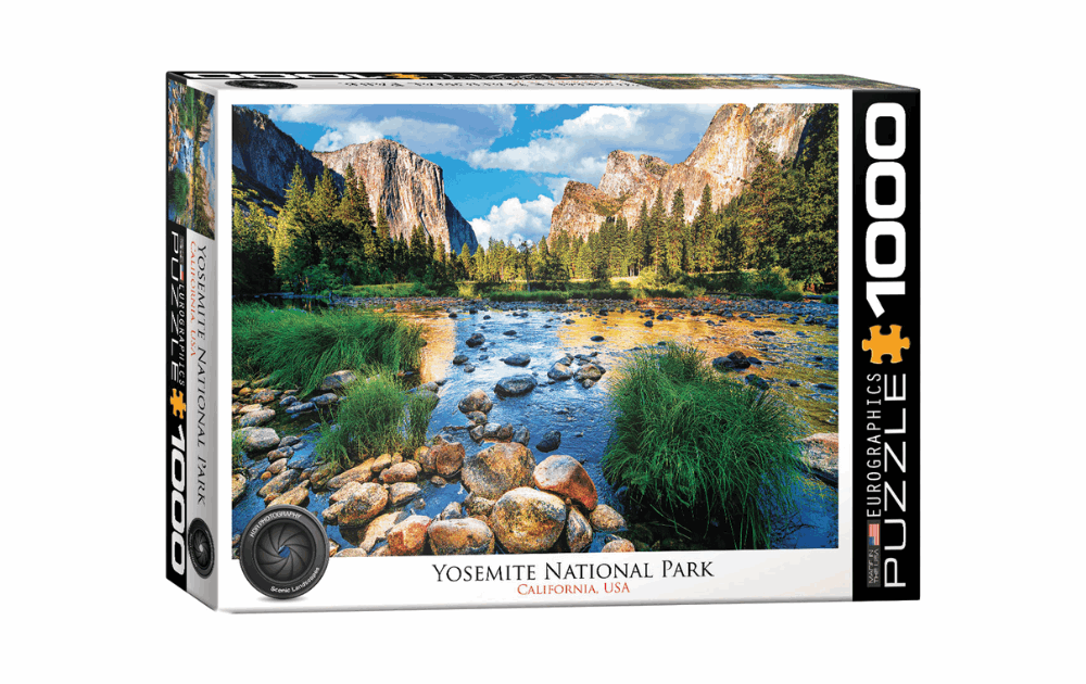 Eurographics Yosemite National Park puzzle featuring a scenic view of California's iconic landscape